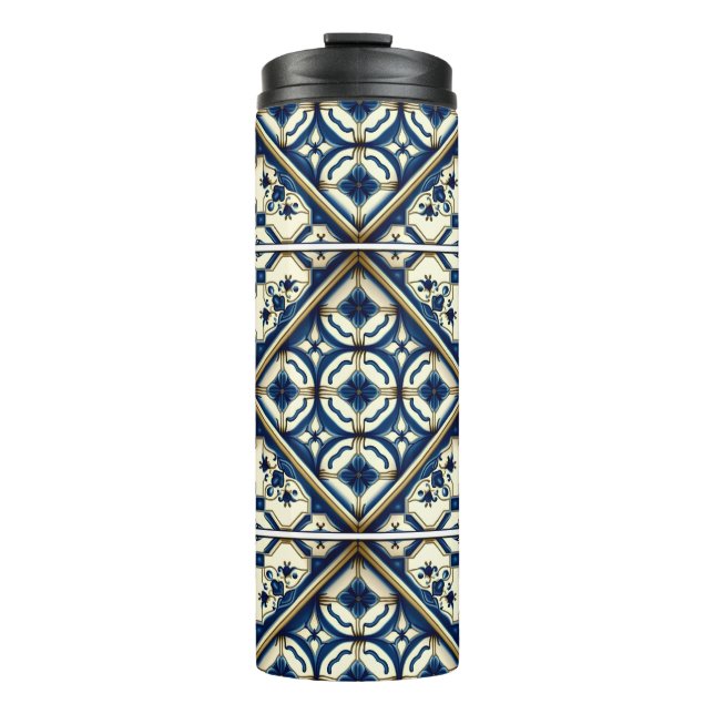 Garrafa Térmica Azulejos do Mediterrâneo, Portugal, Azulejo, Majol (Frente)