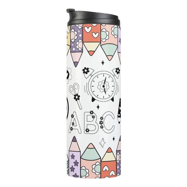 Garrafa Térmica Back To School (Rotação à direita)