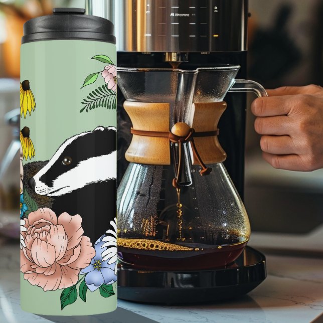 Garrafa Térmica Badger Wilers Mushroom Green (Criador carregado)