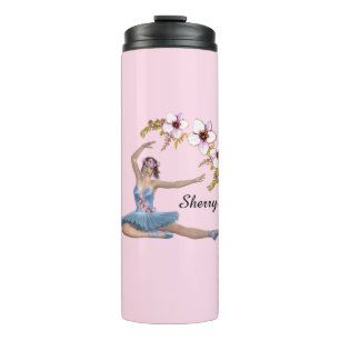 Garrafa Térmica Bailarina de Azul Pessoal Rosa
