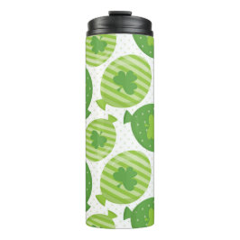 GARRAFA TÉRMICA  BAIXAS DE BALÕES VERDES E SHAMROCKS IRLANDESES