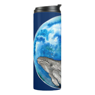 Garrafa Térmica Baleia azul da terra