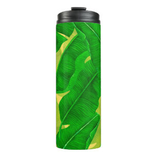 Garrafa Térmica Banana deixa aquarela padrão