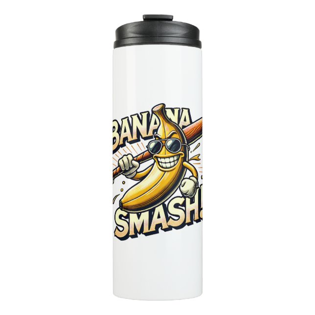 Garrafa Térmica Banana Power-Up (Frente)