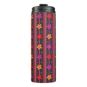 Garrafa Térmica Banda floral brilhante