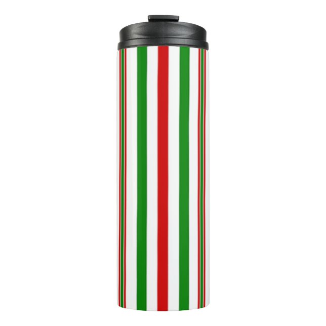 Garrafa Térmica Bandas decorativas de Natal (Frente)