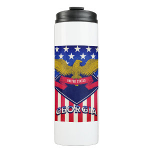 Garrafa Térmica Bandeira da Geórgia EUA