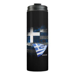 Garrafa Térmica bandeira da Grécia