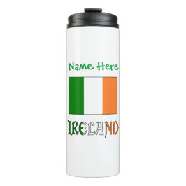 Garrafa Térmica Bandeira da Irlanda Personalizada