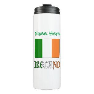 Garrafa Térmica Bandeira da Irlanda Personalizada