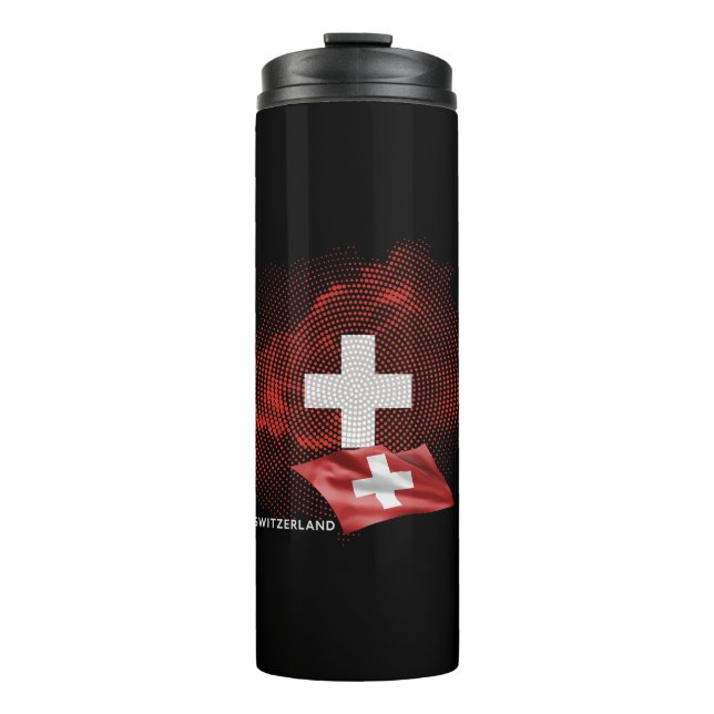 Garrafa Térmica bandeira da Suíça (Frente)