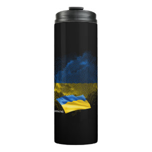 Garrafa Térmica bandeira da Ucrânia