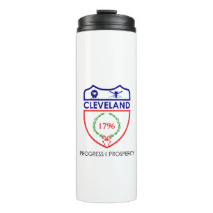Garrafa Térmica Bandeira de Cleveland, Ohio Thermal Tumbler