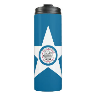 Garrafa Térmica Bandeira de Houston, Texas Thermal Tumbler