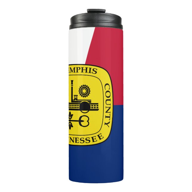 Garrafa Térmica Bandeira de Memphis, Tennessee Thermal Tumbler (Frente)