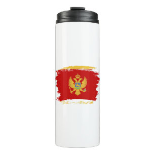 Garrafa Térmica bandeira de Montenegro