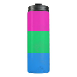 Garrafa Térmica Bandeira de polissexualidade