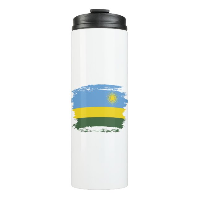 Garrafa Térmica bandeira de Ruanda (Frente)