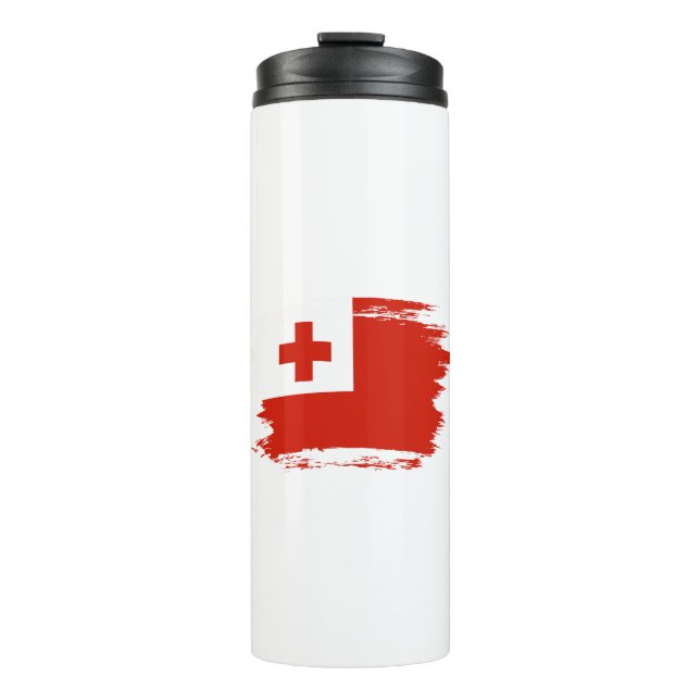 Garrafa Térmica bandeira de Tonga (Frente)