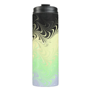 Garrafa Térmica Bandeira do Abstrato Cassgender Pride Boho Wavy Ma