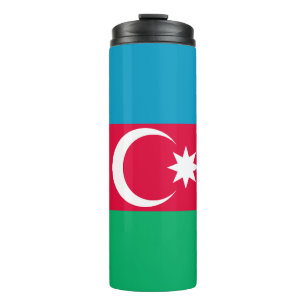 Garrafa Térmica Bandeira do Azerbaijão Patriótico