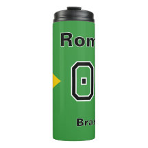 Bandeira do Brasil Camisa de Futebol Personalizada