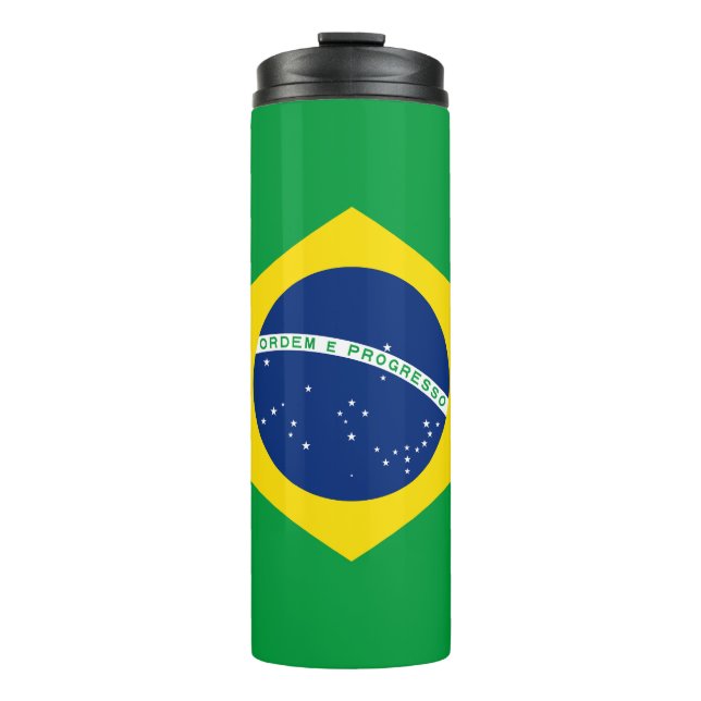 Garrafa Térmica Bandeira do Brasil Patriótico (Frente)
