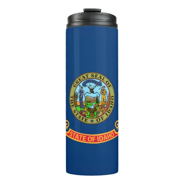Garrafa Térmica Bandeira do Estado de Idaho (Frente)