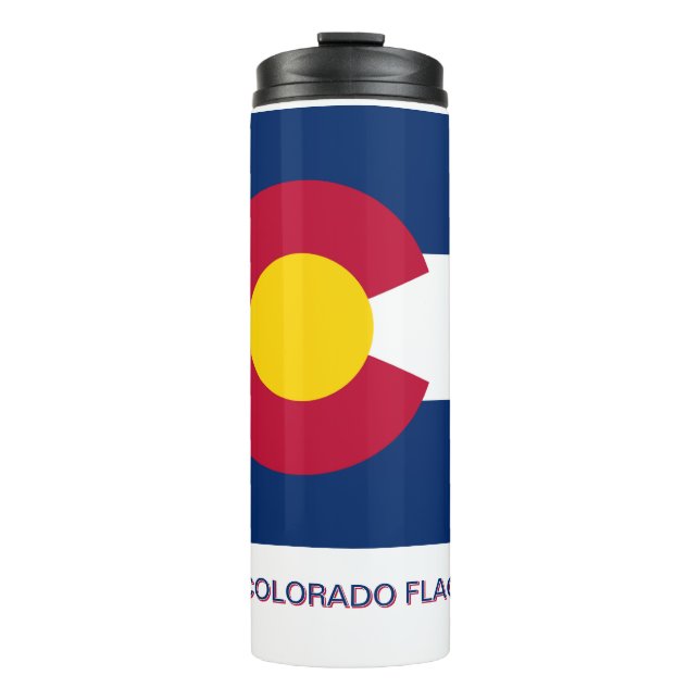 Garrafa Térmica Bandeira do Estado do Colorado (Frente)