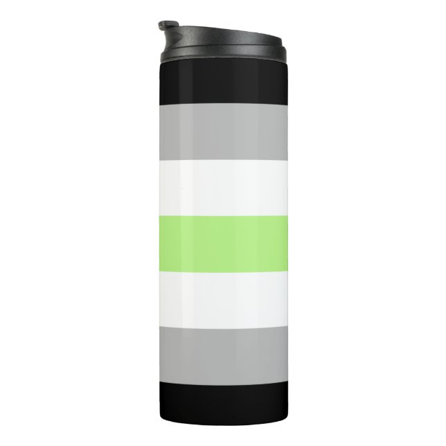 Garrafa Térmica Bandeira do Orgulho Agênero (Rotação à direita)