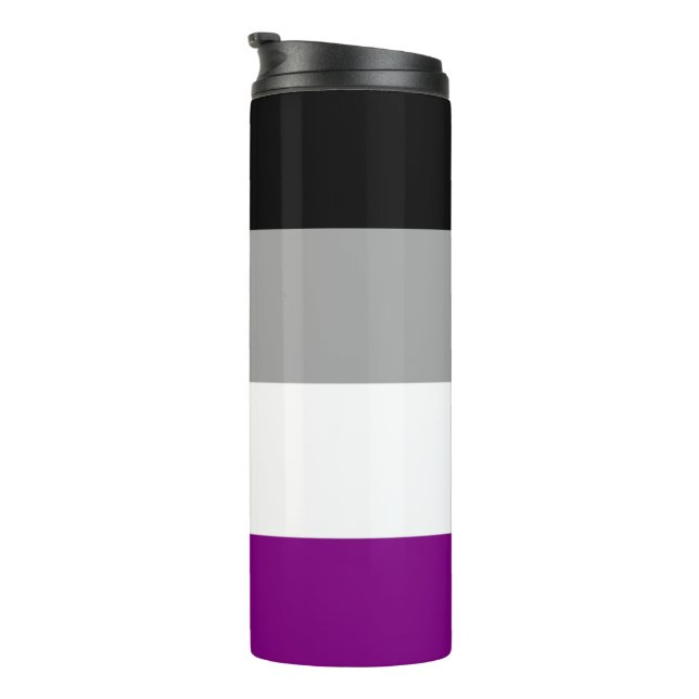 Garrafa Térmica Bandeira do Orgulho Assexual (Rotação à direita)