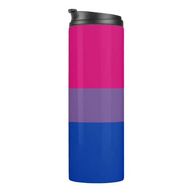 Garrafa Térmica Bandeira do Orgulho Bissexual (Rotação à direita)