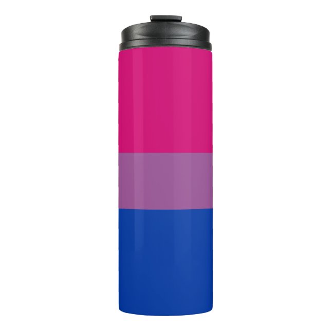 Garrafa Térmica Bandeira do Orgulho Bissexual (Frente)