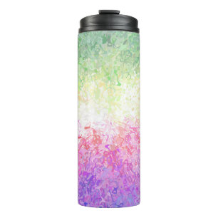 Garrafa Térmica Bandeira do Orgulho Genderdoe Abstrata Boho Trippy