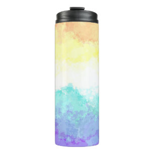 Garrafa Térmica Bandeira do Orgulho Genderfaun Abstrato Boho Redem