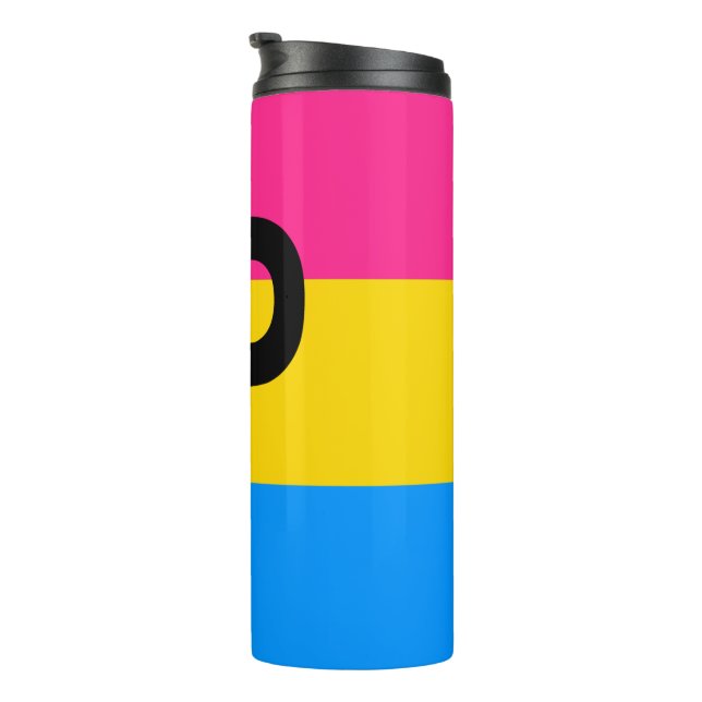 Garrafa Térmica Bandeira do Orgulho Pansexual (Rotação à direita)