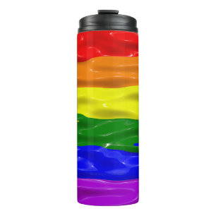 Garrafa Térmica Bandeira do orgulho SlipperyJoe's líquido brilhant