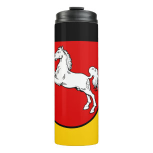 Garrafa Térmica Bandeira do Tumbler Térmico da Baixa Saxónia
