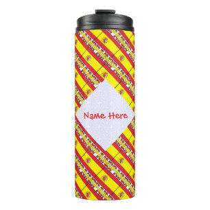 Garrafa Térmica Bandeira em Azulejo Personalizada Espanha