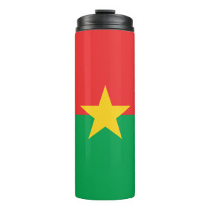 Garrafa Térmica Bandeira Patriótica Burkina Faso