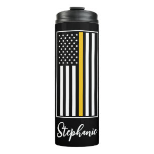 Garrafa Térmica Bandeira Personalizada do Despachante 911 Linha Fi