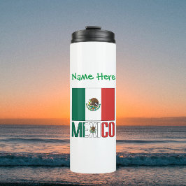 Garrafa Térmica Bandeira Personalizada do México