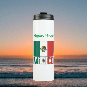Garrafa Térmica Bandeira Personalizada do México