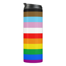 GARRAFA TÉRMICA  BANDIERA DELL'ORGOGLIO INCLUSIVA LGBTQ+