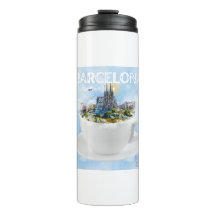 Barcelona em um Teacup - Sagrada Familia Skyline