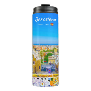 Garrafa Térmica Barcelona, Espanha - Parque Güell Mosaico Gaudí