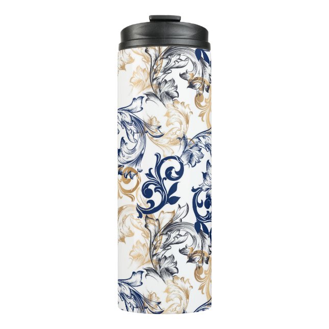 Garrafa Térmica Baroque-Style Retro Classic Pattern  (Frente)