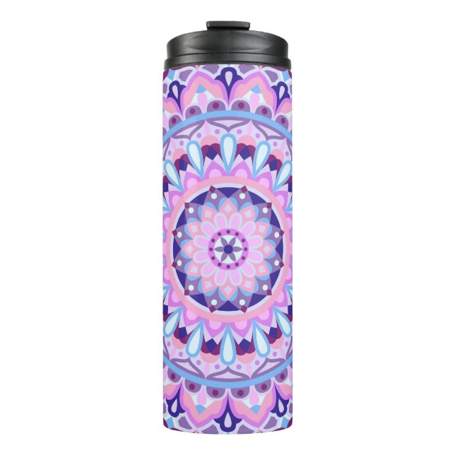Garrafa Térmica Base Roxo Mandala (Frente)