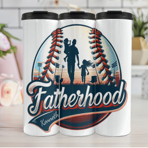 Garrafa Térmica Baseball de paternidade: Memórias de Parque Cereja