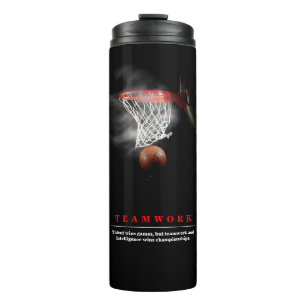 Garrafa Térmica Basquete de Trabalho em Equipe Motivacional Inspir